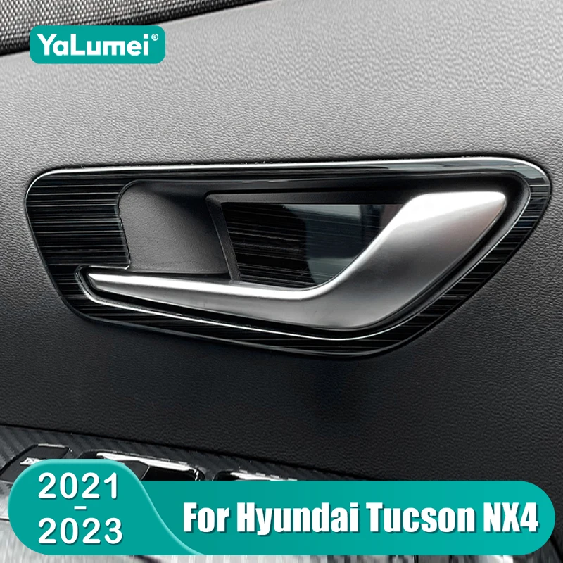 Für Hyundai Tucson NX4 2021 2022 2023 Hybrid N Linie Auto Innen Türgriff Schüssel Rahmen Dekoration Abdeckung Zubehör