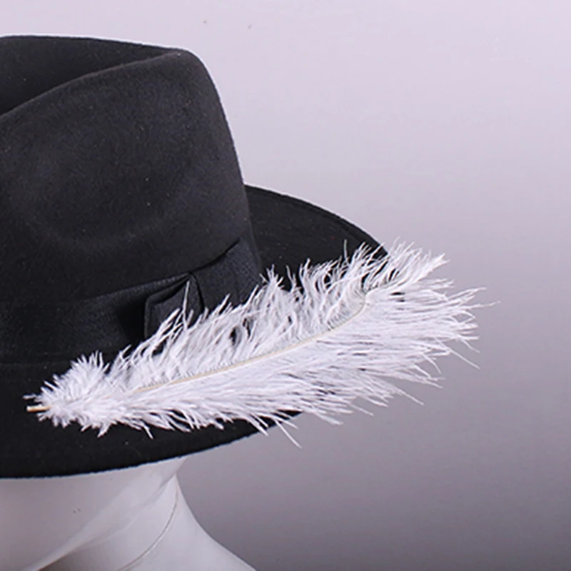 Kostiumy Cosplay Dracule Mihawk Strój Pirata Czarna Czapka z Piórem Akcesoria Rekwizyty na Halloween Karnawał dla Dorosłych Mężczyzn