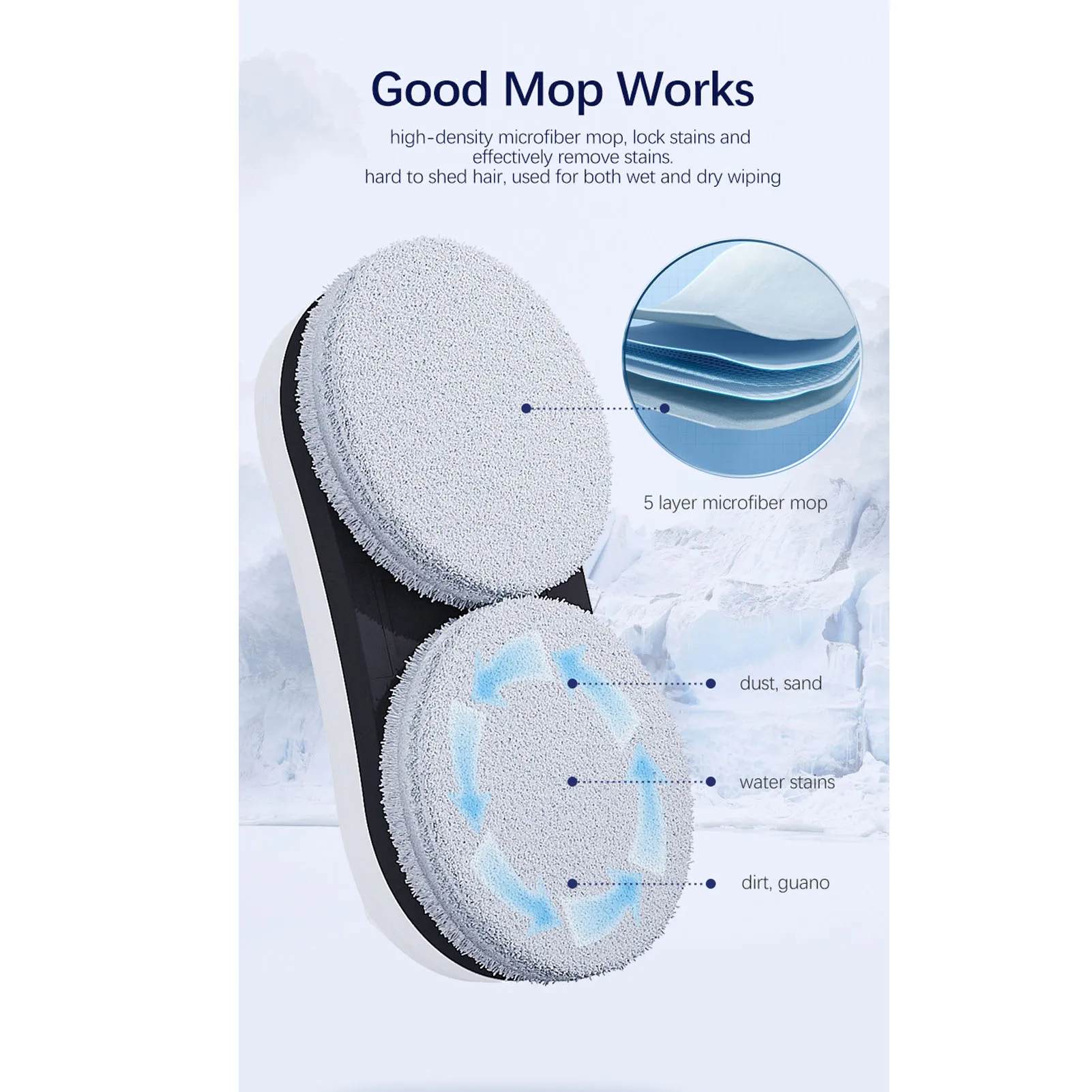 روبوت تنظيف النوافذ 2800Pa كشف الحواف AI تخطيط الممر الذكي منظف النوافذ الذكي للاستخدام المنزلي التجاري