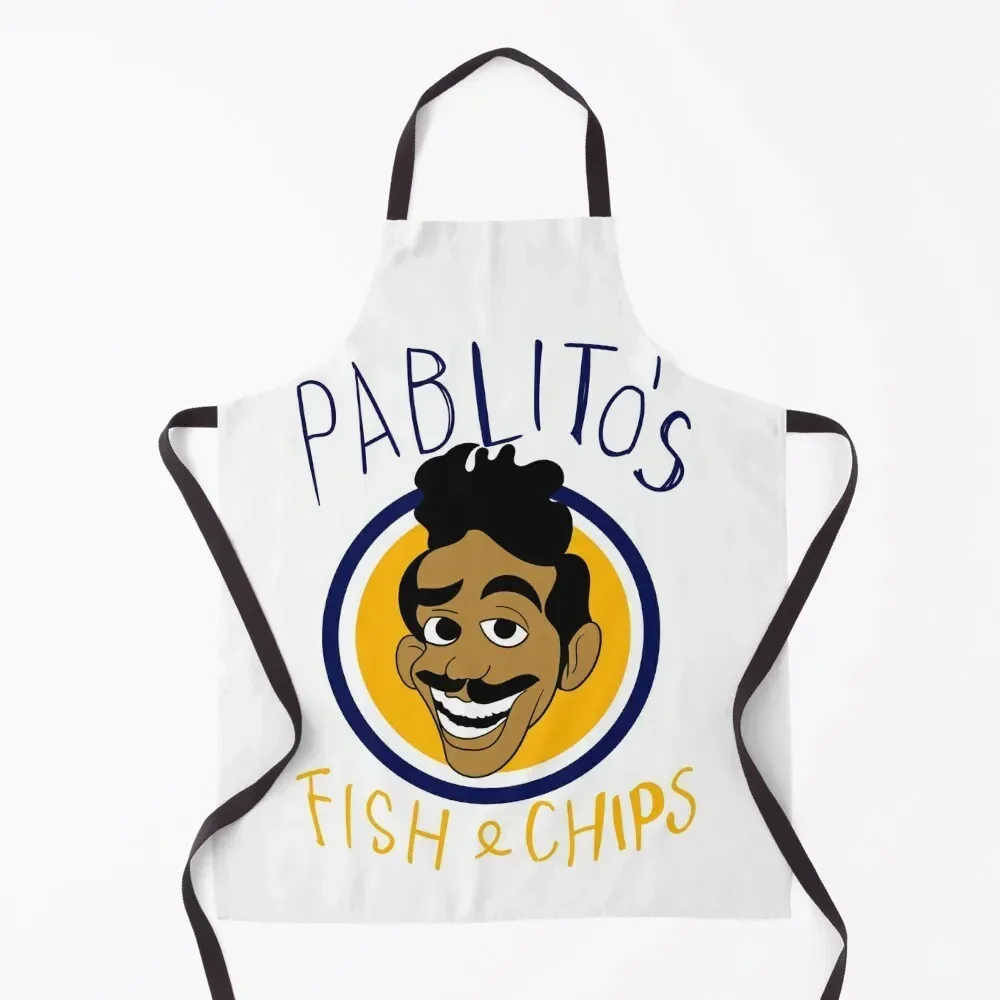

Pablito's Fish and Chips v2 Apron Things For Kitchen House Things For Home And Kitchen For Women professional kitchen Apron