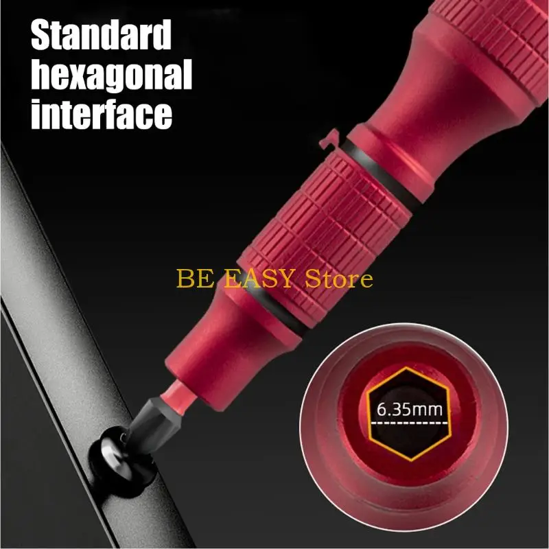 

E28F Набор магнитных отверток профессионального класса с противоскользящей рукояткой, алюминиевая конструкция для энтузиастов