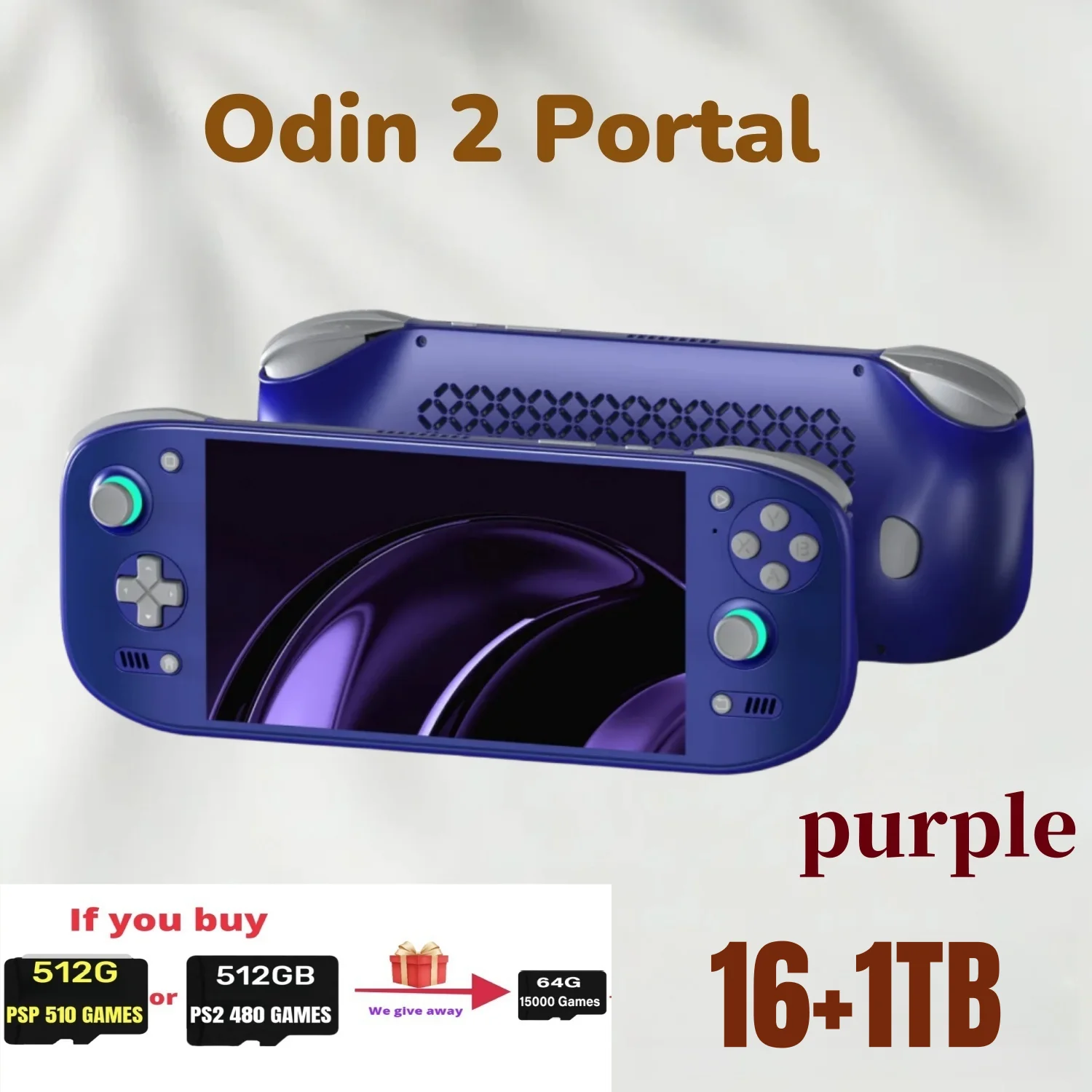 AYN Odin 2 Portal Handheld Game Console 7 Inch 120HZ Screen