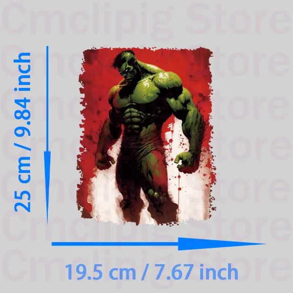 Disney hero Hulk Iron on patches Clothing stickers DIY children stripes for jeans DIY Sewing Decoration