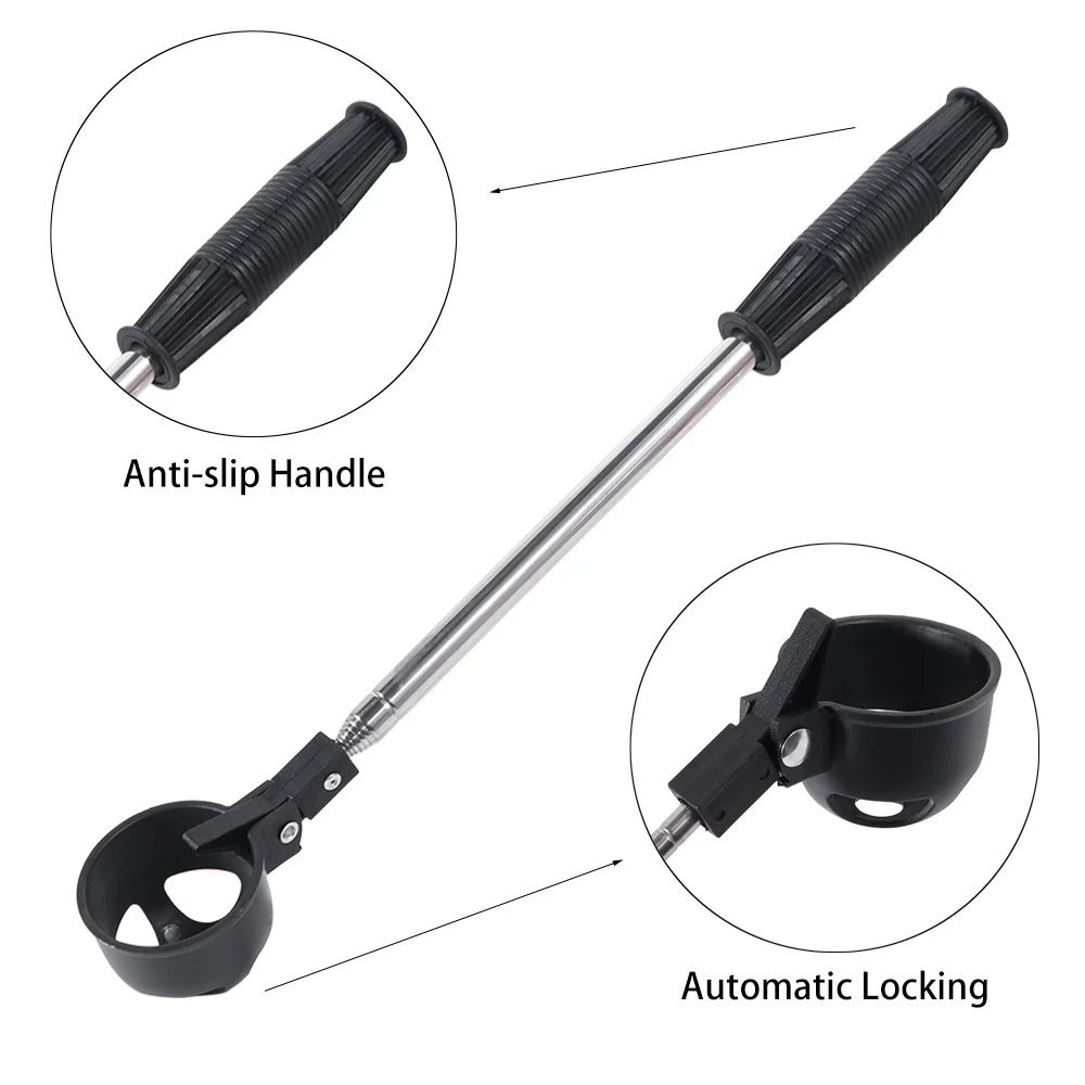 

Adjustable Telescopic Golf Ball Retriever Non-Slip Handle Easy Grab Ball Golf Ball Picker Stainless Locking