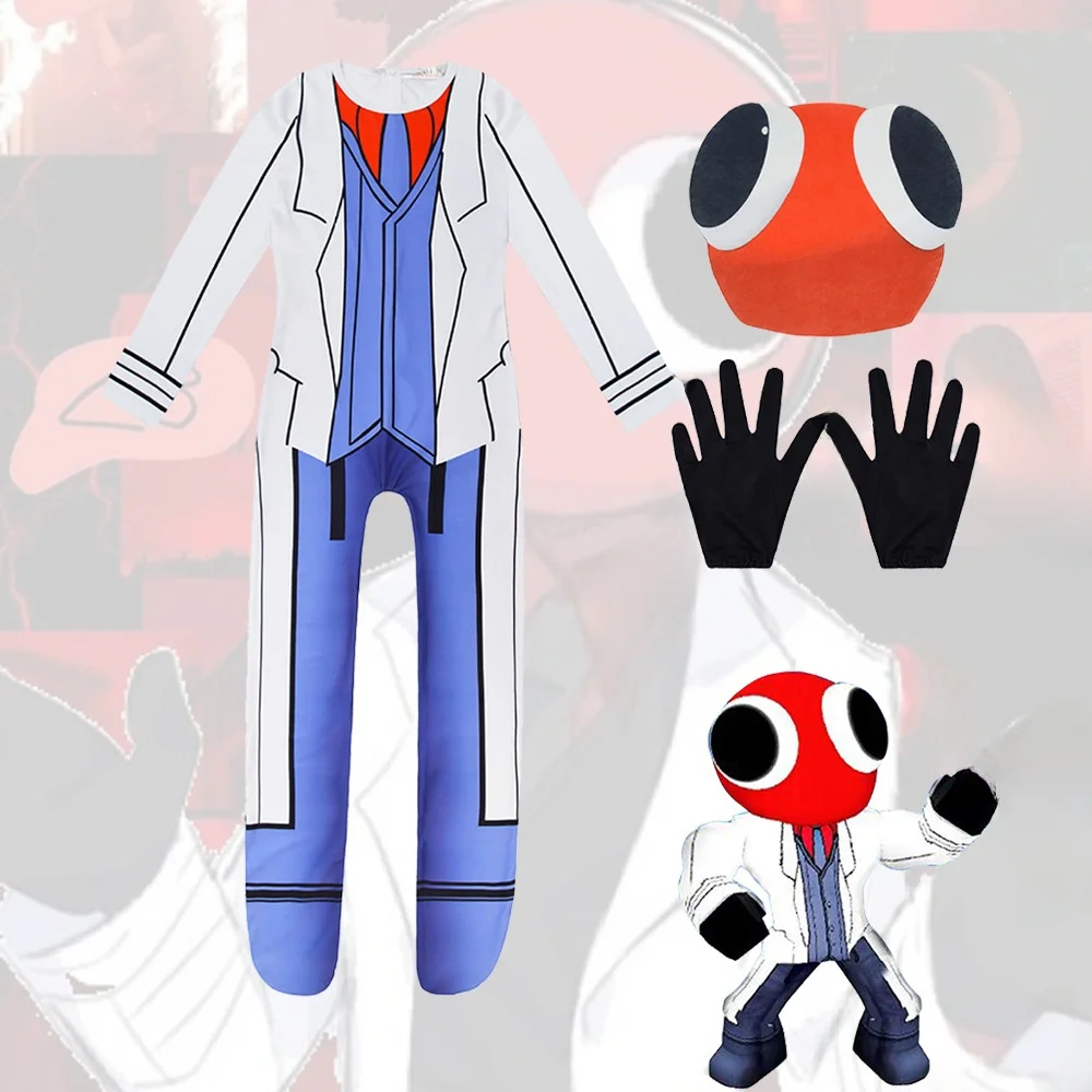 

Red Ant-Man Cosplay Suit Role-playing Jumpsuit Rainbow Friend Costume Little Red Doctor Traditional Chinese Costume Women