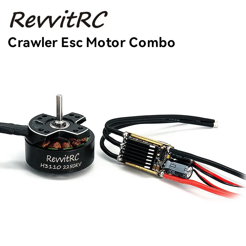 RevvitRC Crawler 50A Esc Motor Combo H3110 Brushless Motors 1850KV 2250KV For 1:10 Model Car DIY Parts