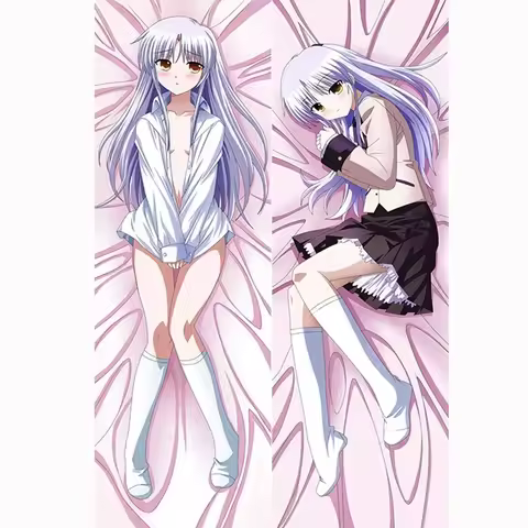 180cm Anime Angel Beats! Tachibana Kanade Dakimakura Pillow Case Waifu Body Hugging Cushion Cover Bedding Decorative Pillowcase