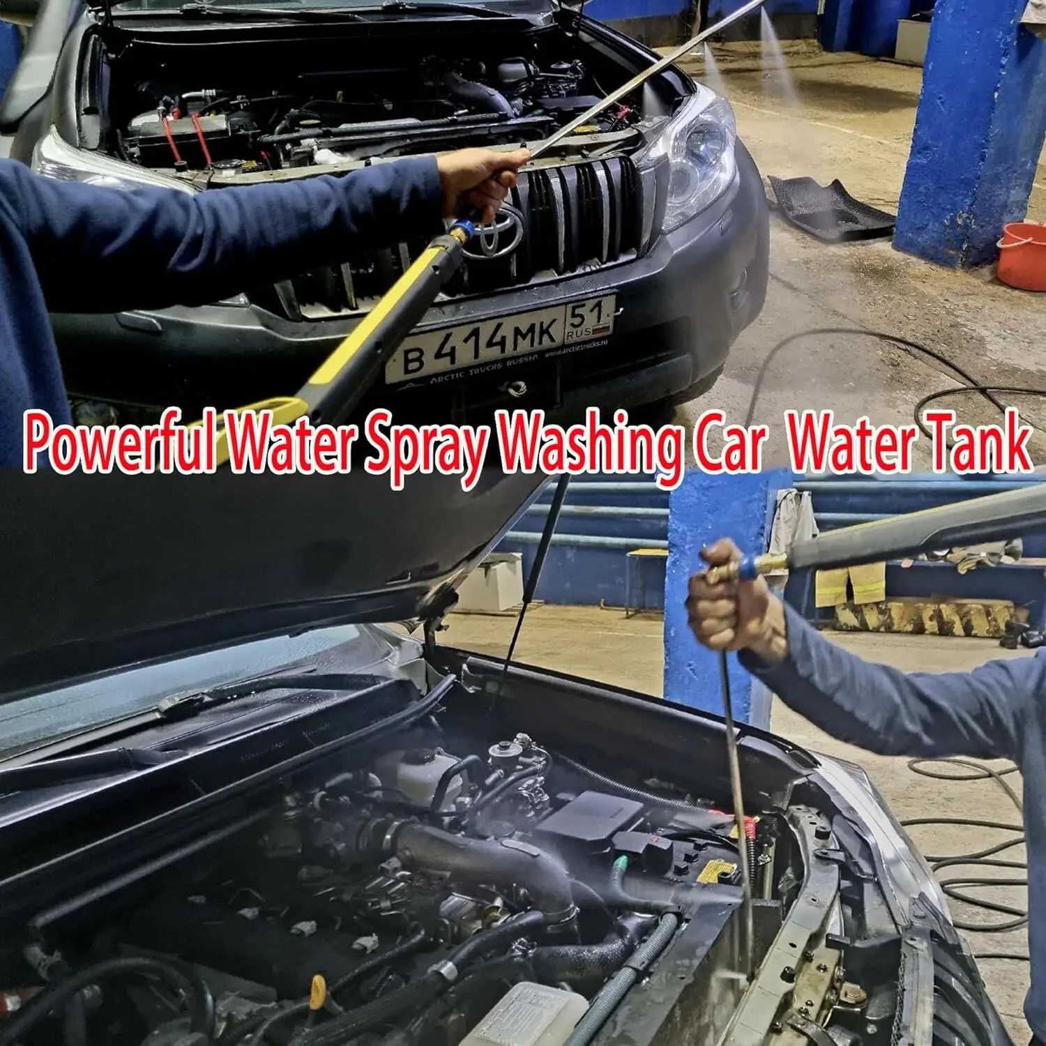 أداة تنظيف مكثف مشعاع السيارة عصا البخاخ النفاثة ذات الضغط العالي لكارشر K2 K3 K4 K5 K7 #4