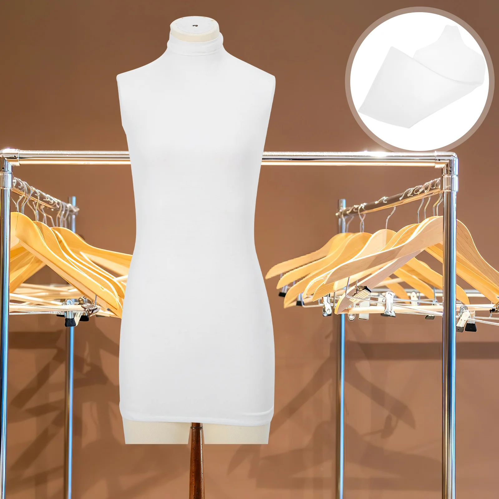 

Stretchy Mannequin Cover Lightweight Dust Proof Fabric Sleeve For Clothing Display Retail Store Dummy Cloth Elastic Dress