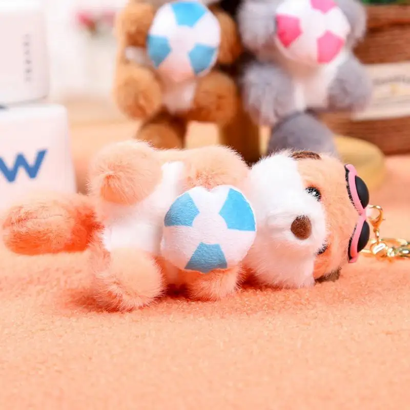 Plush Animal Keychain Portable Bag Accessories Small Animals Plush Keychain Cartoon Animal Plushies Backpack Charm For Purse