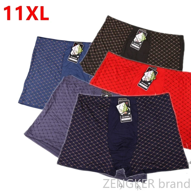 Men's no-fly boxer kingsize big and tall extra large oversized male Underwear plus size bountyless pants 11x 9XL 10XL