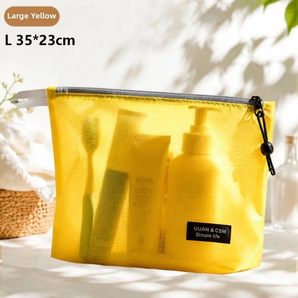 Portable Clothing Packaging Bag Silicone-coated Ultra-light Weight Luggage Storage Bag Yellow Red Waterproof