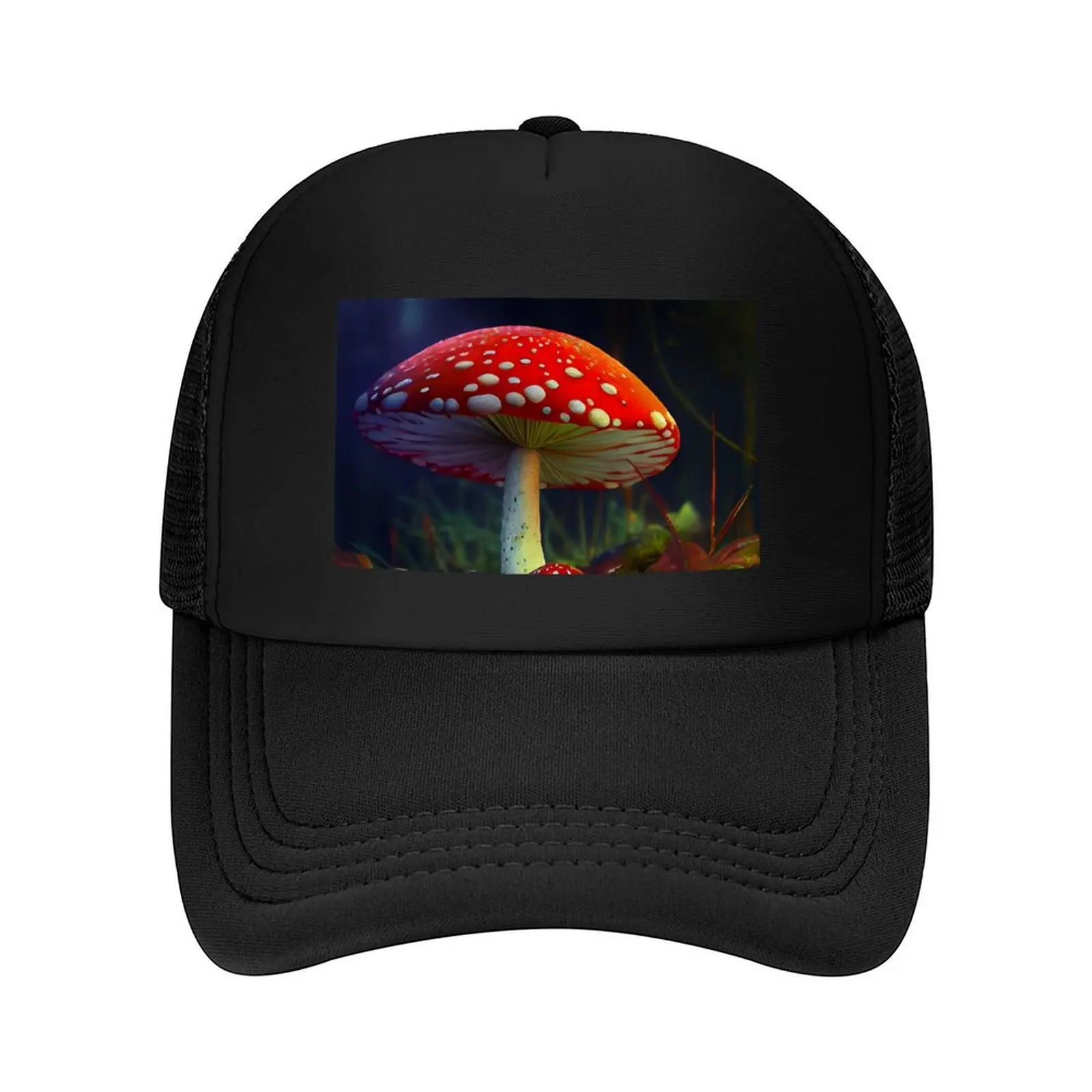

Red toadstool in the forest. Baseball Cap Sunscreen New Hat fun hats Rave Hats Man Women's