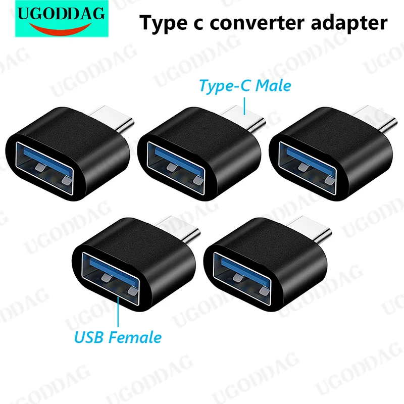 Universal Mobile Phone Charging Converter, Android Tipo-C para Micro USB 3.0 Adaptador Feminino, Linha de Dados, 5 Pcs, 10Pcs