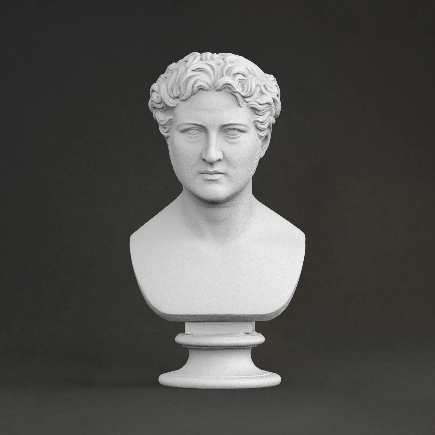 

"Korsakovsky" sculpture, 3D printed resin, hand-painted, plaster-like statue ornament(work 10 days)