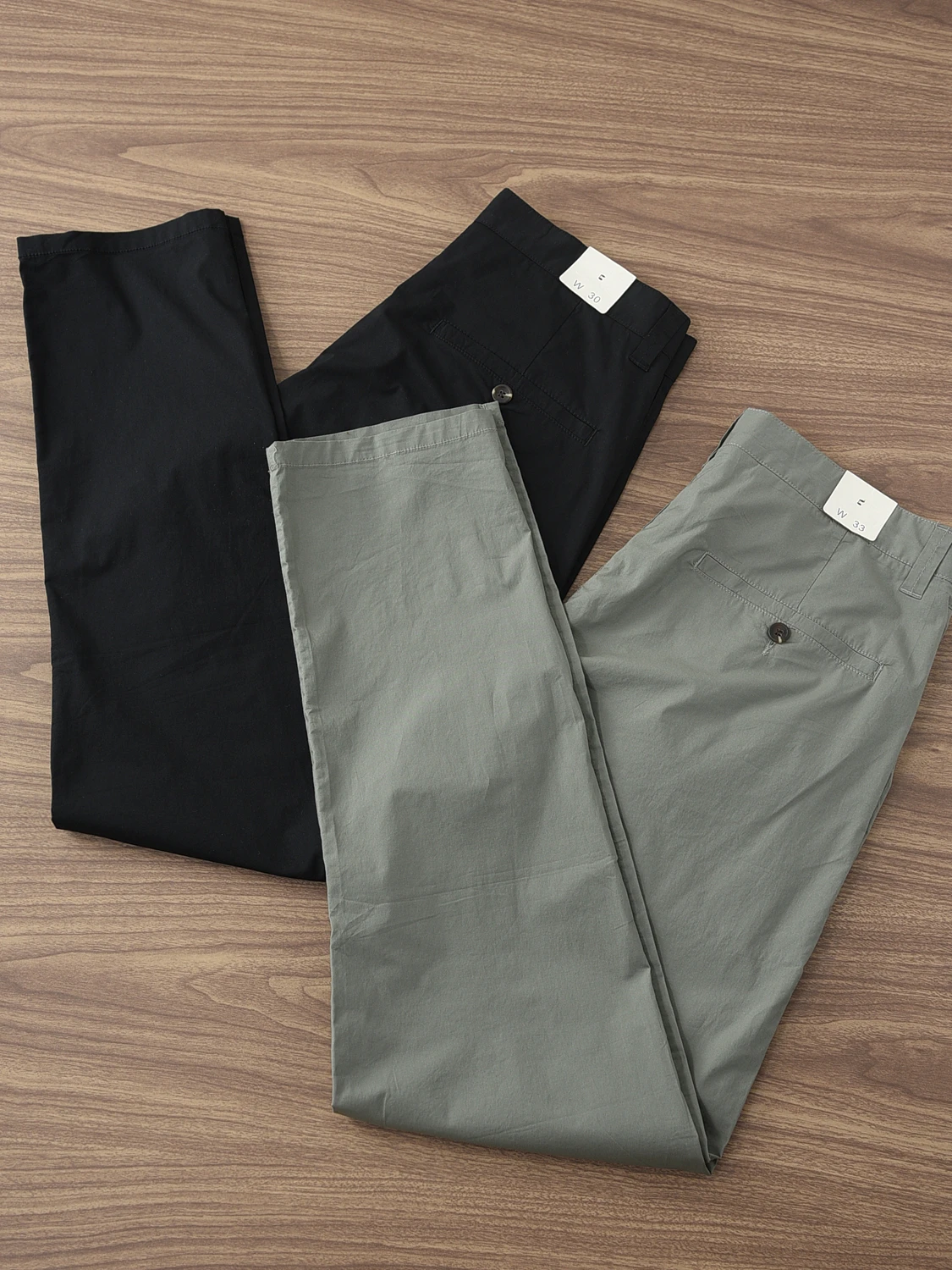 

Spring Summer New Style Men's Casual Pants Thin Quick Dry Slim Straight Cut Urban Fashion Cotton Polyester Blend Long Trousers