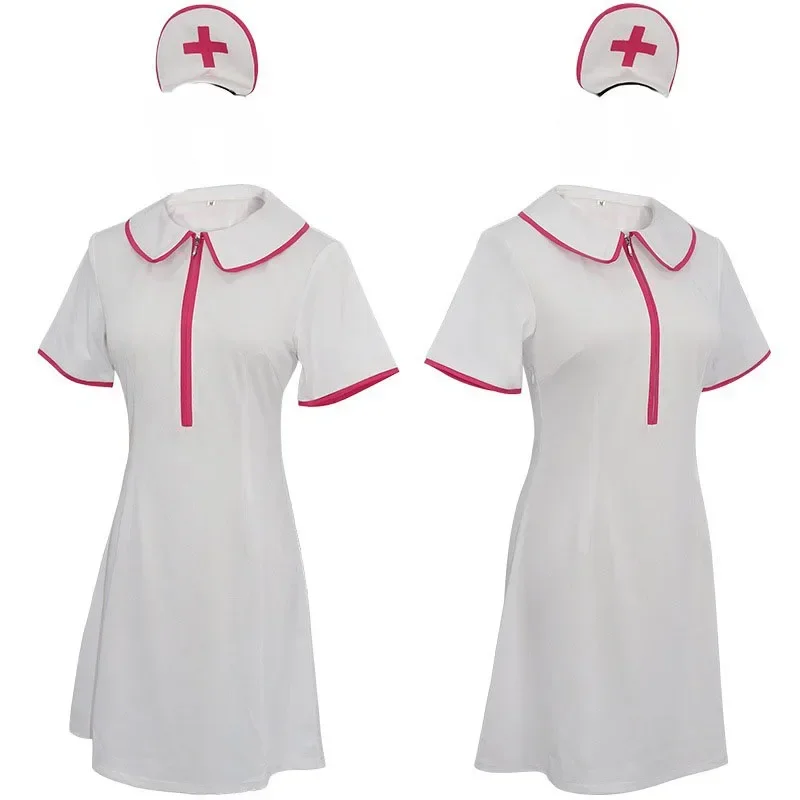 Power nurse cosplay anime chainsaw man cosplay sexy power nurse cosplay costume wig Halloween outfit for women girls dress