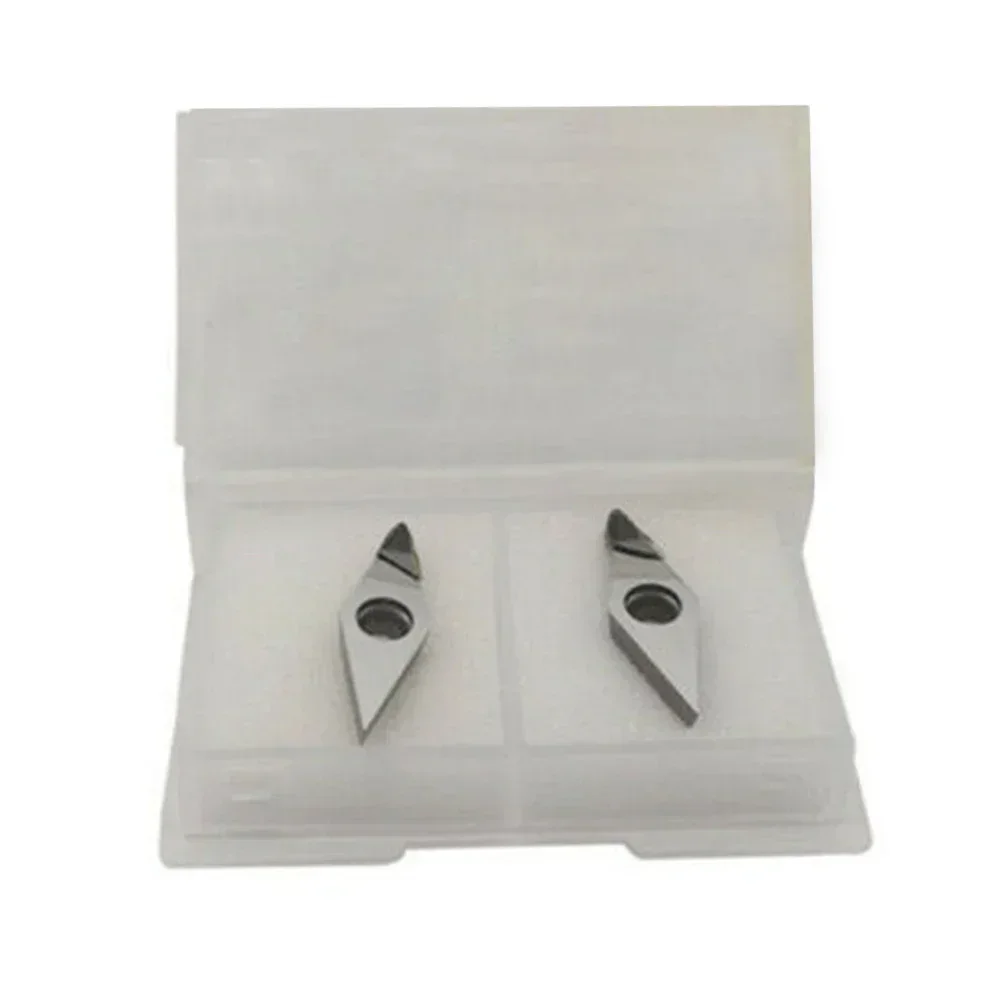 

Precision Cutting Tools, 2pc VCGT160408 PCD Blades, Enhanced Wear Resistance, Suitable For Aluminum And Copper