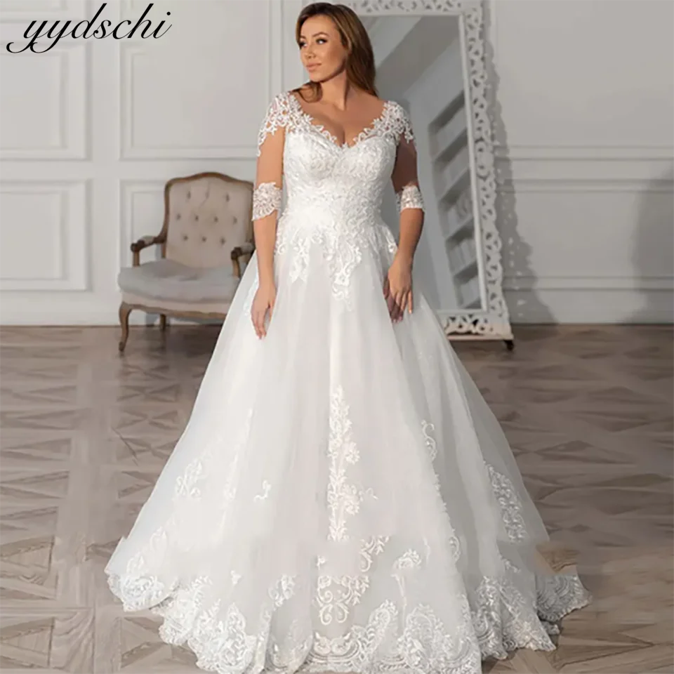 

Elegant Princess Beaded Sweetheart Lace Appliques Ball Gown Wedding Dresses 2024 Buttons With Court Train Bridal Gown For Women