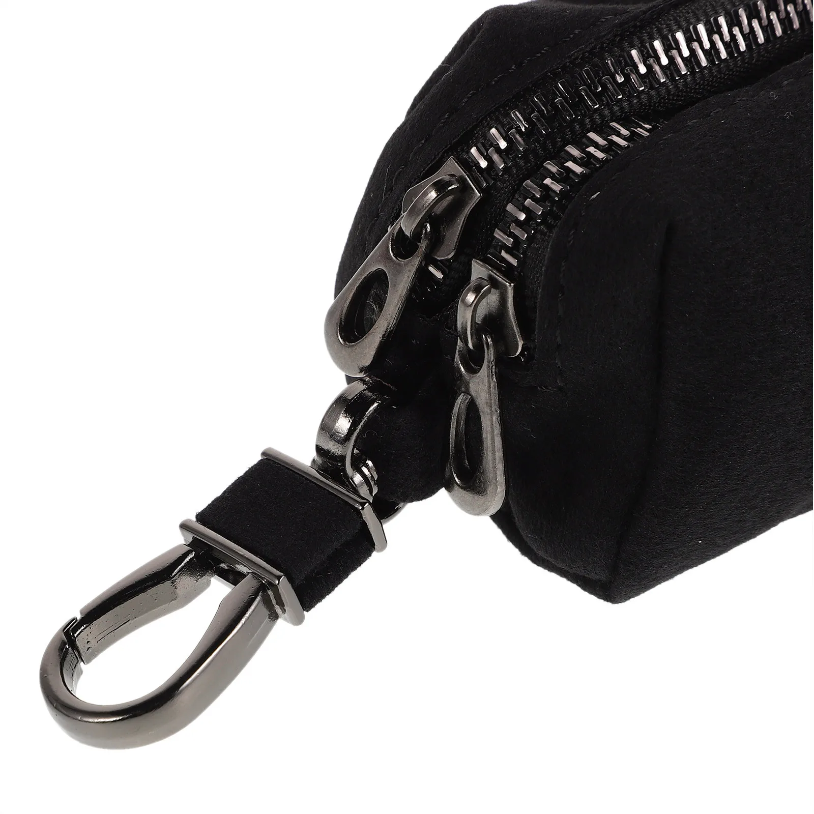 Car Case Capacity Pu Key Fob Pouch Zippered Key Holder For Vehicle Organizer Portable Keychain Wallet Keychain Bag