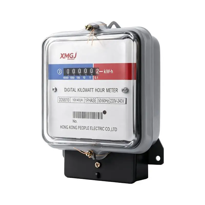Single Phase Digital Hour Meter Long Service Life High Accuracy for Residential Home Energy Usage Monitoring