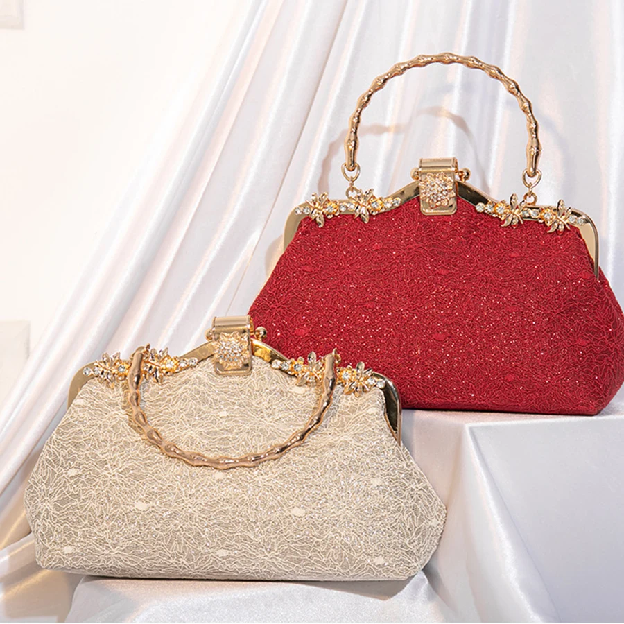 

вечерняя сумка Chain Evening Bag Dinner Shoulder Bag for Women Handbag Crossbody Bags Crystal Underarm Bag Satchel