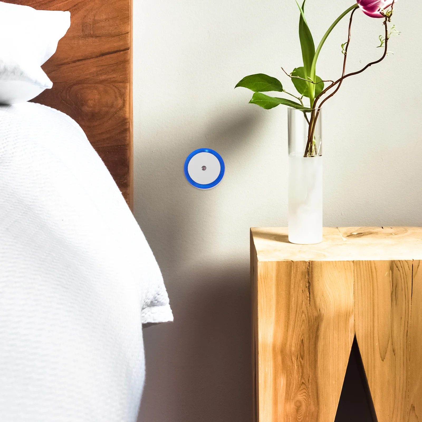 8 قطعة مستشعر تلقائي ضوء الليل المكونات في لينة الدافئة LED عكس الضوء مصباح غرفة نوم الحضانة الرضاعة الطبيعية استخدام المكونات في ضوء الليل