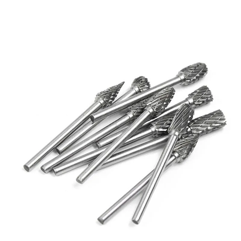 Brocas de carburo de tungsteno, vástago de 1/8 pulgadas, cortador de Metal, herramientas rotativas eléctricas, accesorio de carpintería Dremel