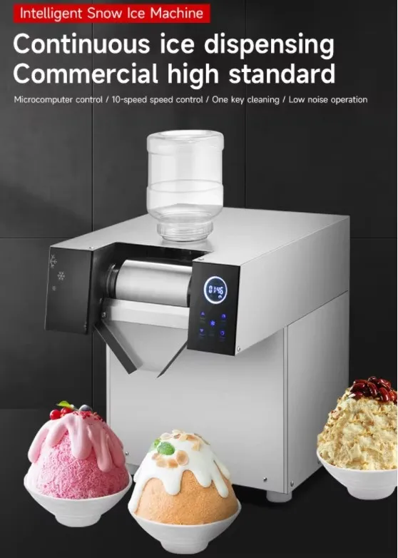 Automatically Milk Snowflake Ice Maker Shaver Bingsu Machine Ice Crusher Electric Snow Ice Cream Machine