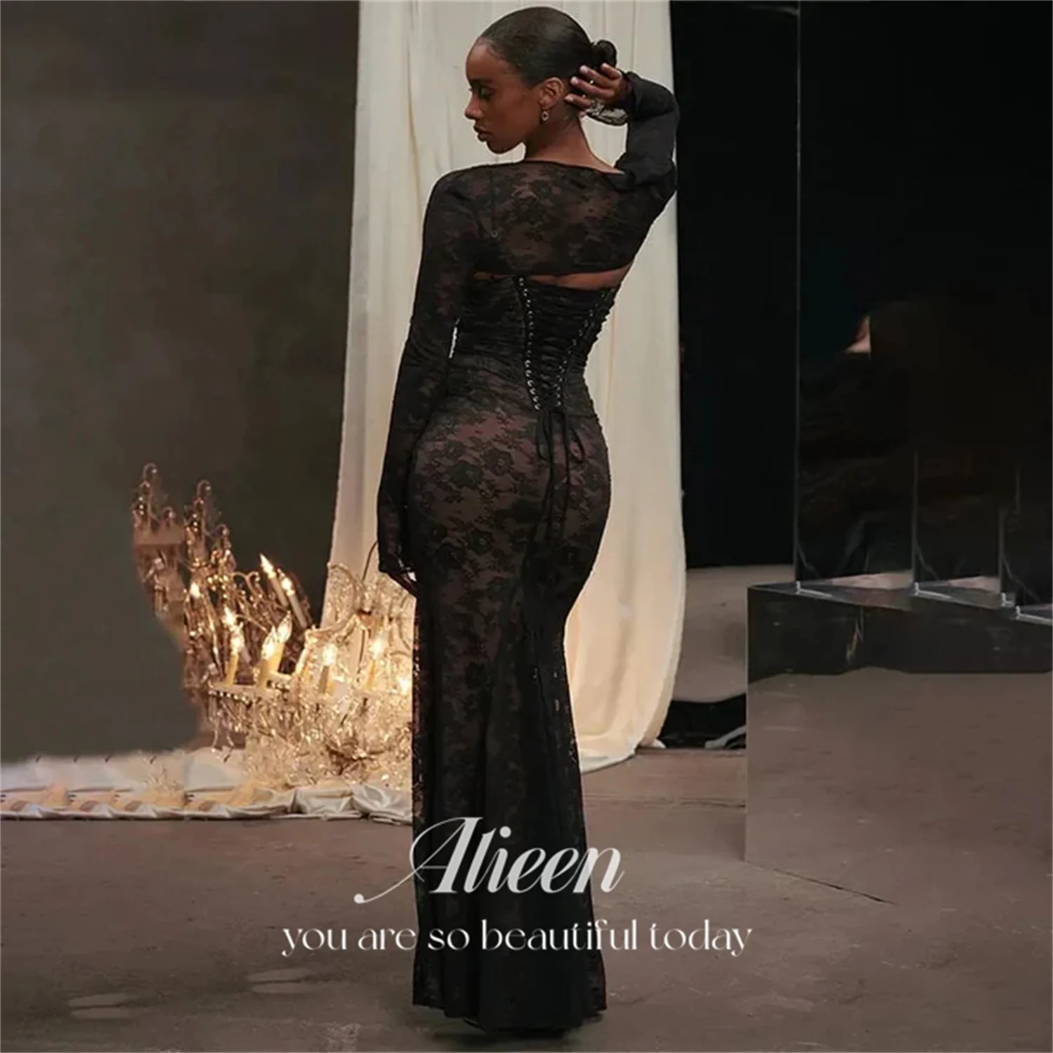 Aileen فساتين سهرة Luksusowe damskie suknie wieczorowe 2025 Luksusowe Vestidos De Festa Koronkowa sukienka na zamówienie Syrenka na studniówkę