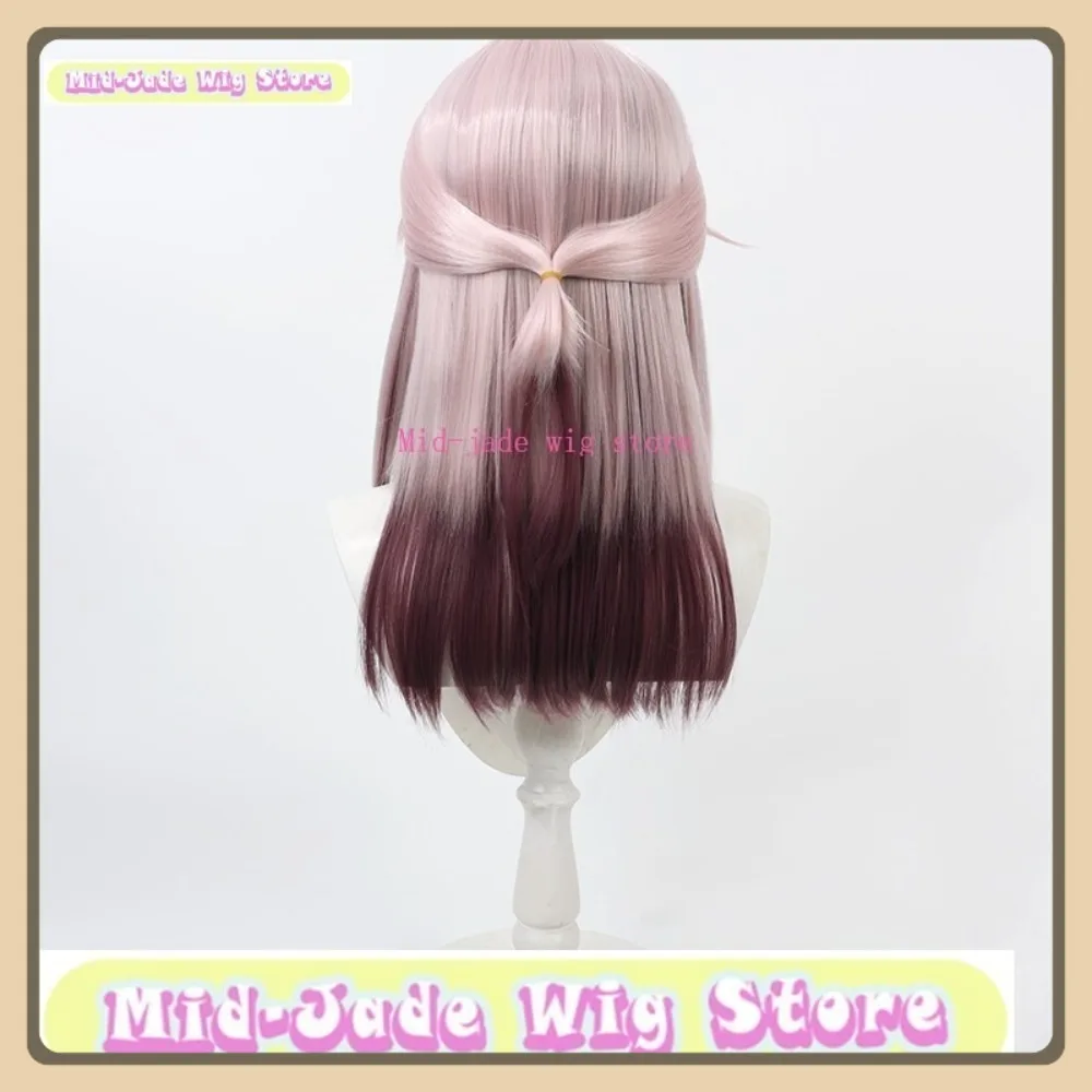 Peluca de jade medio tienda hipnosis micrófono Jakurai Jinguji Cosplay peluca Anime juego de rol fiesta de Halloween peluca sintética