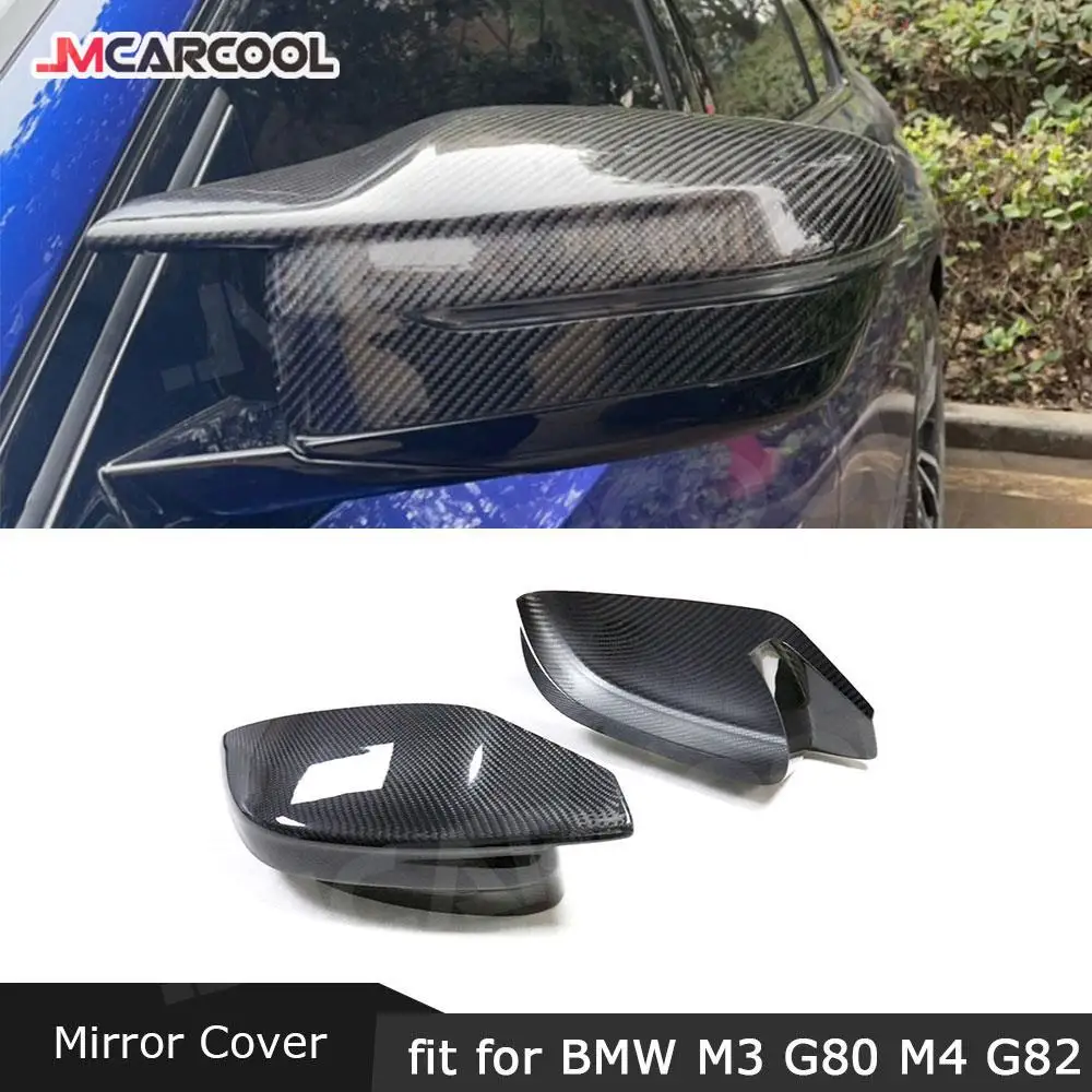 

Rear View Mirror Cover for BMW M3 G80 M4 G82 G83 Side Door Mirror Caps LHD RHD Carbon Fiber 2021+ Add on style