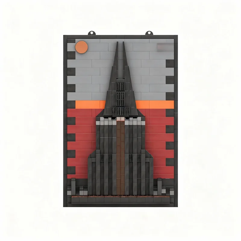 

573pcs MOC Vader S Castle Wall Art Frame Star Battle Model Building Blocks Construction Toy Christmas Gifts DIY Creative Idea