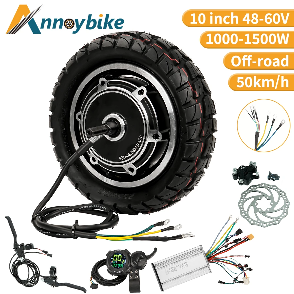 10 Inch 48V 60V 1000W 1200W 1500W Electric Scooter Motor 30A Controller LCD Display Accelerator Set Shared For Dual Drive Motor