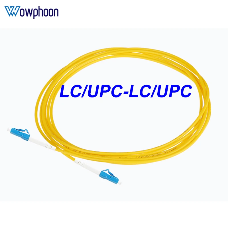 LC/UPC-LC/UPC Singlemode Simplex Fiber Optical Patch Cord SM SX 2.0mm G652D Patch Cable Jumper Fiber Optica Customized