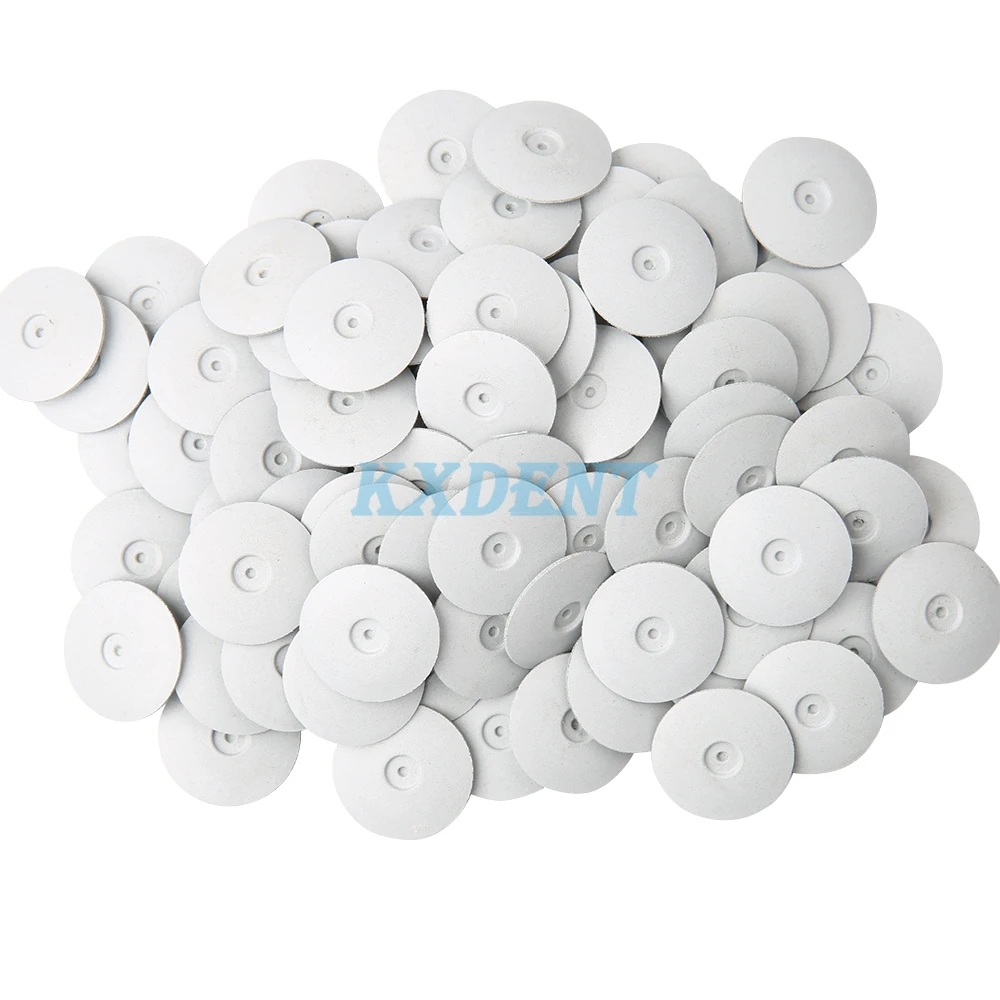 100 unids/caja ruedas de pulido de laboratorio Dental fresas pulidores de silicona disco grueso gris herramienta de Pulido Dental herramienta de dentista nuevo duradero
