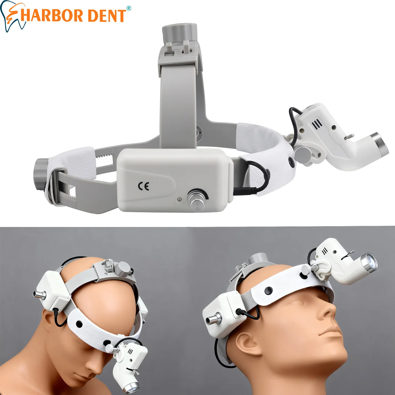

5W Dental Head-mounted LED Head Lamp Ajustable Brightness Spot Light Dentistry Lab Surgical Headlight