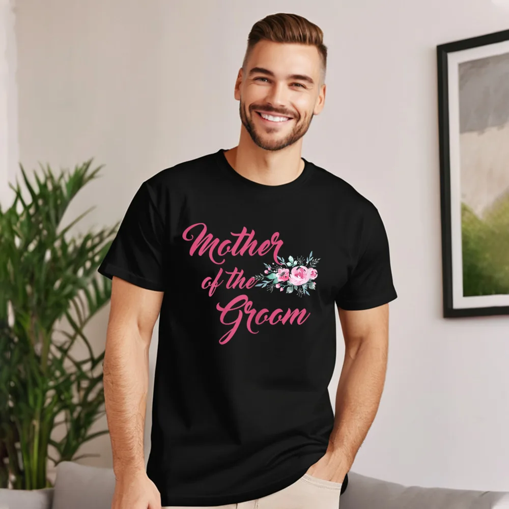 Womens Peonies Wedding Matching Bridal Outdoor T Shirt for Women Pure Cotton Labor Day Tops & Tees T Shirt Newest O-Neck