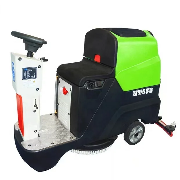 SINGLE BRUSH TYPE AUTOMATIC FLOOR SCRUBBER WASHER OF DRIVING FLOOR CLEANING MACHINE