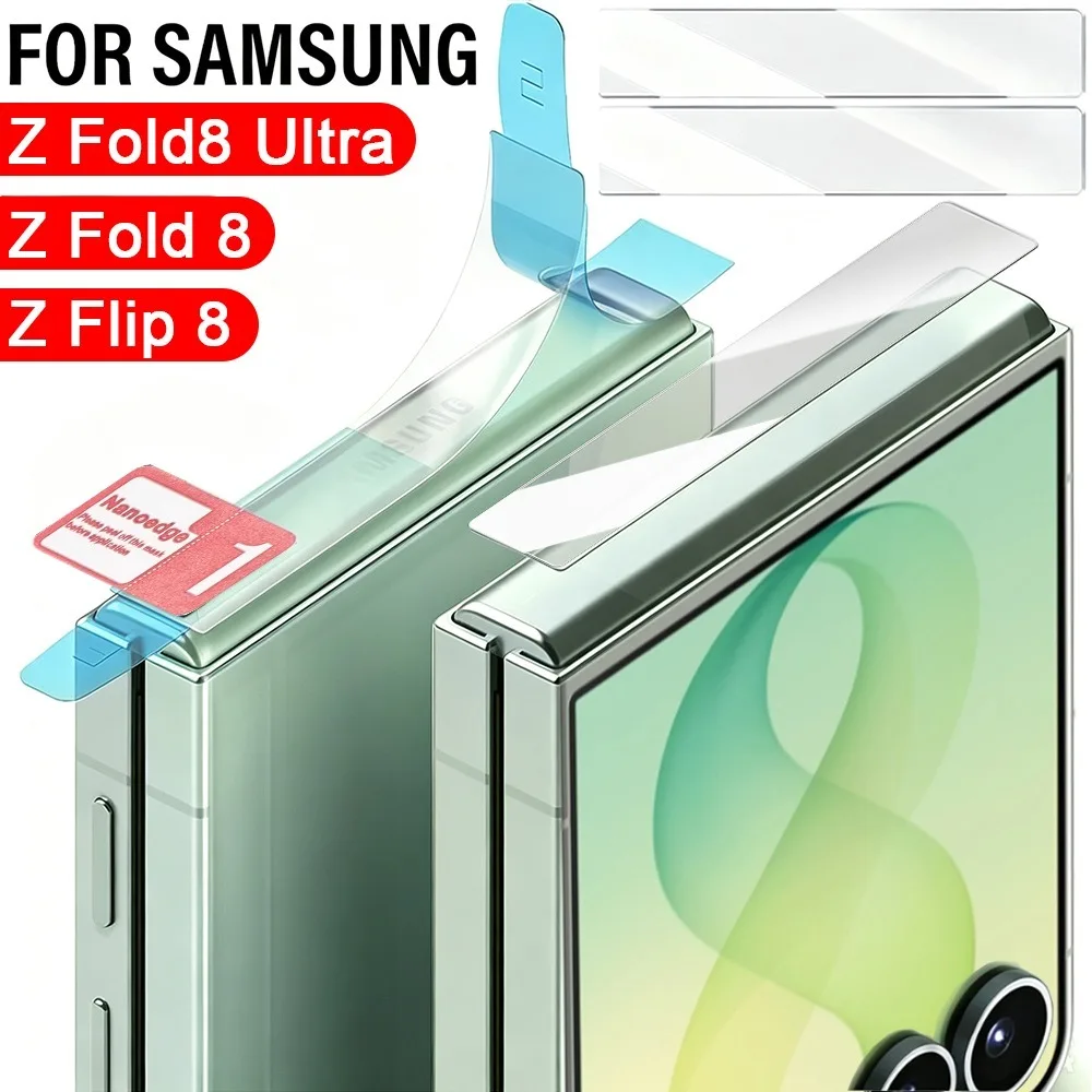 ZFlip8 ZFold8 HD Klare, kratzfeste Hydrogel-Folie für das Mittelscharnier des Samsung Galaxy Z Flip 8/Fold 8 Ultra, Scharnier-Schutzaufkleber