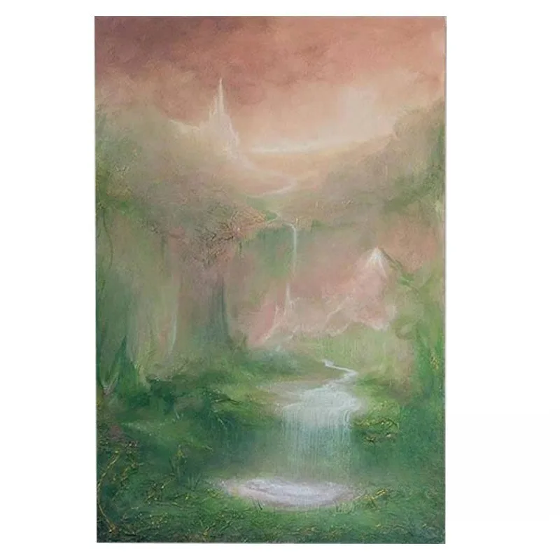 

Hand painted oil painting abstract high sense living room entrance decorative painting pure hand