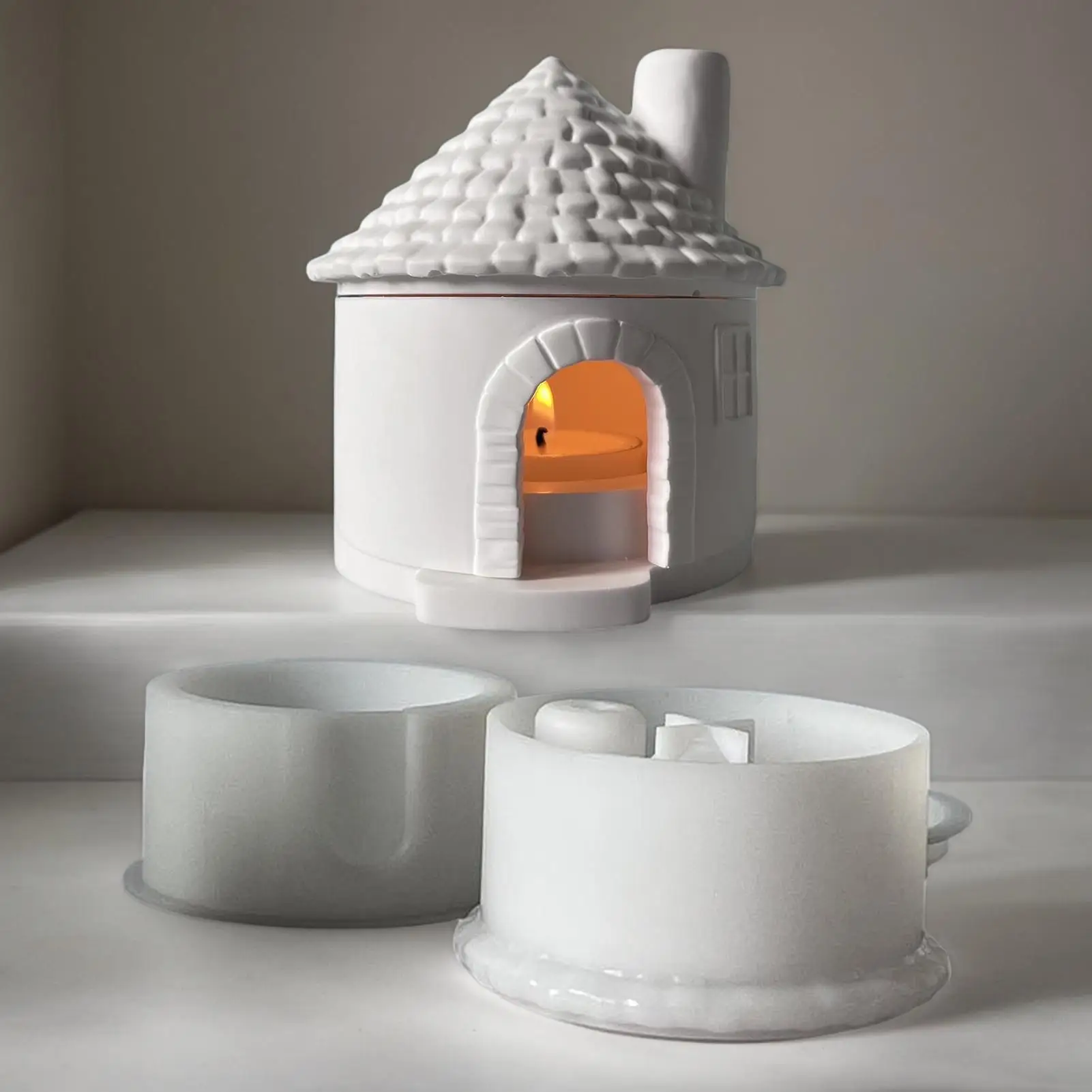 

Рождественский дом, форма для подсвечника, 3D деревенский дом, набор силиконовых форм, украшения для дома, общежития, квартиры, офиса, школы