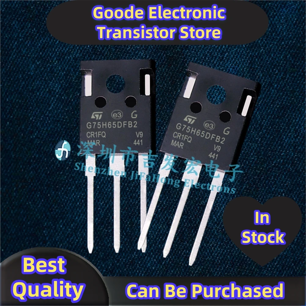 10PCS G75H65DFB2 STGWA75H65DFB2 75A 650V TO-247 10 Rápido em estoque