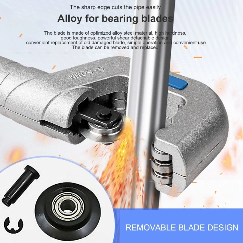 Stainless Steel Roller Type Tube Cutter Metal Scissor-Bearing Pipe Cutter