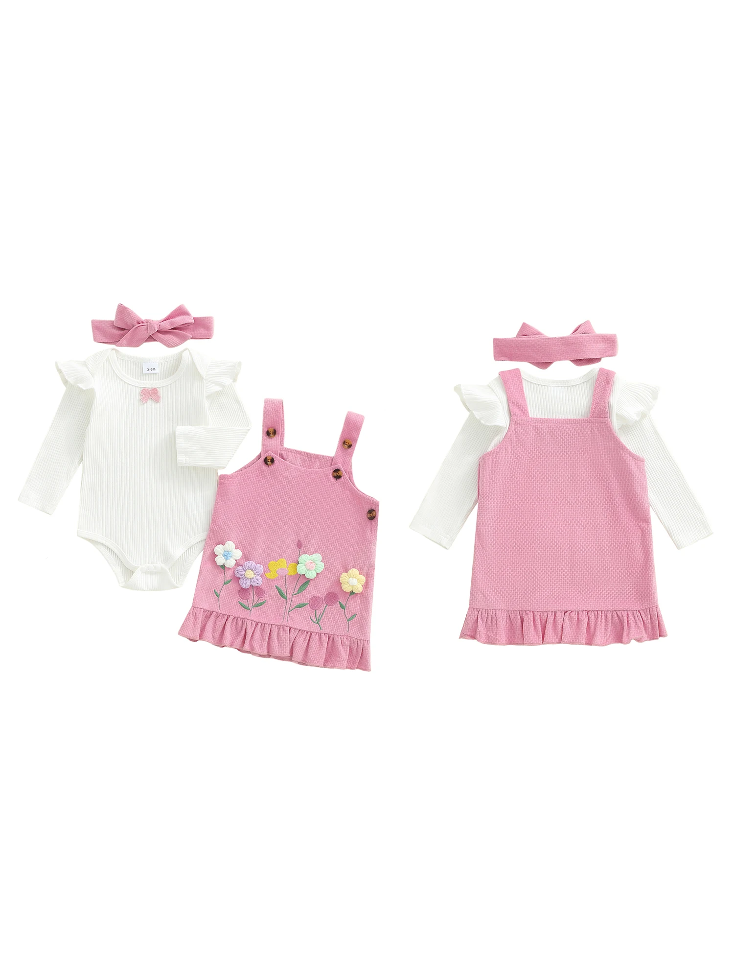 

Toddler Girl Winter Outfits Knit Sweater Dress with Pom Pom Hat and Matching Leggings Set Bow Headband Hair Accessories