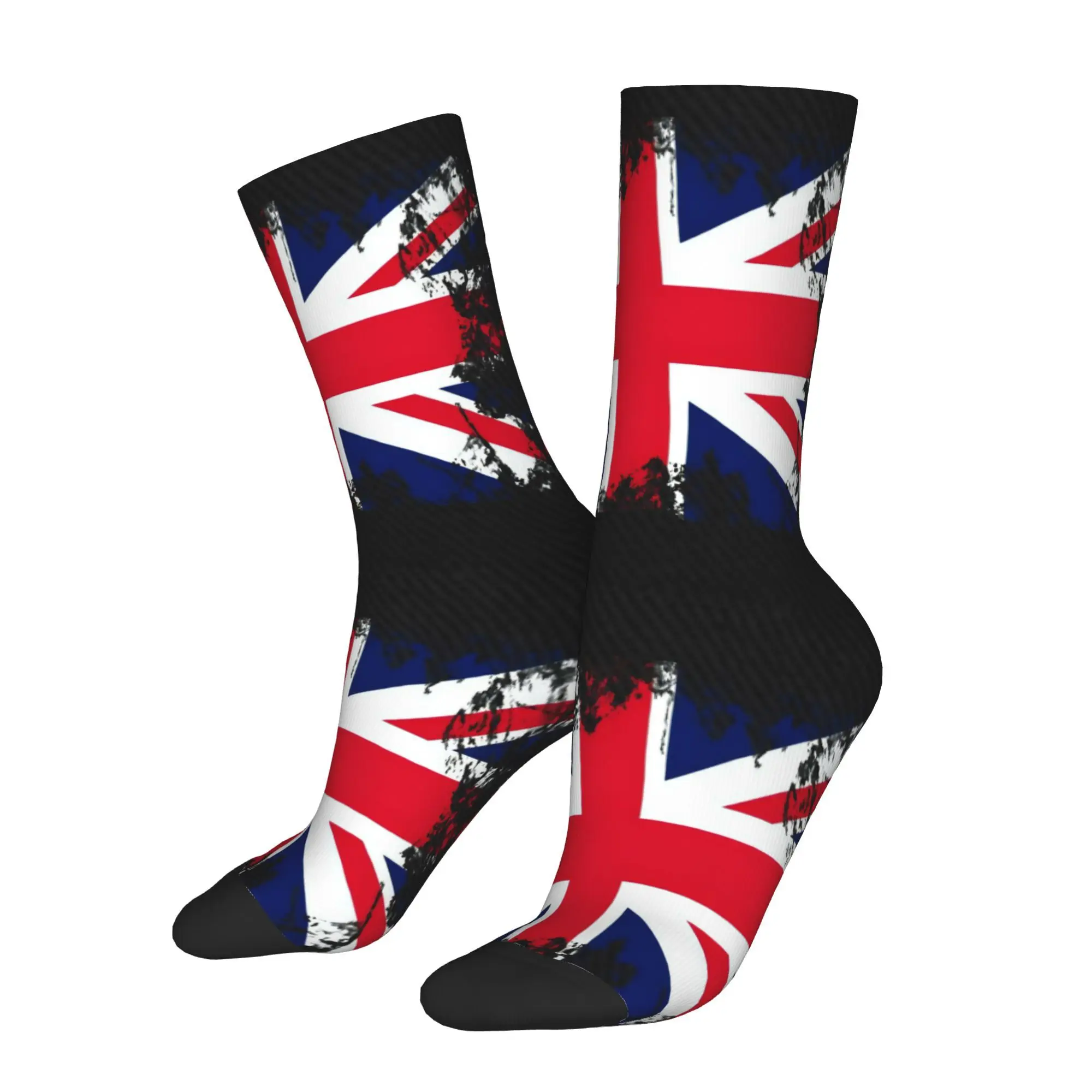 

Funny Sock for Men Colored Flag of England Hip Hop Harajuku Happy Quality Pattern Printed Crew Sock Novelty Gift