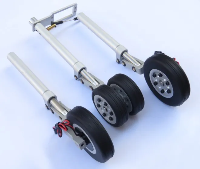 

JP Hobby Turbine Plane Full Metal Landing Gear With Brake Wheel 12mm for 7-12 kgs Airplane Freeshipping