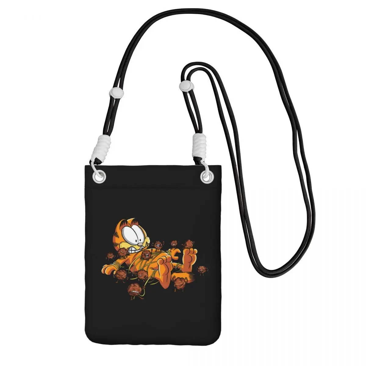 

Custom G-Garfielded Smart Phone Wallet With Strap Cartoon Anime Crossbody Bag Women Men Running Mobile Phone Bag
