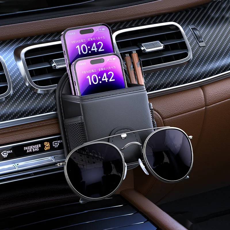 Car Outlet Vent Tidy Storage Box for Jaguar E-Pace X-Type XFR XE XF XJ F-Type F-Pace XKR XEL XFL XJL XJ6 Air Outlet Debris Bag