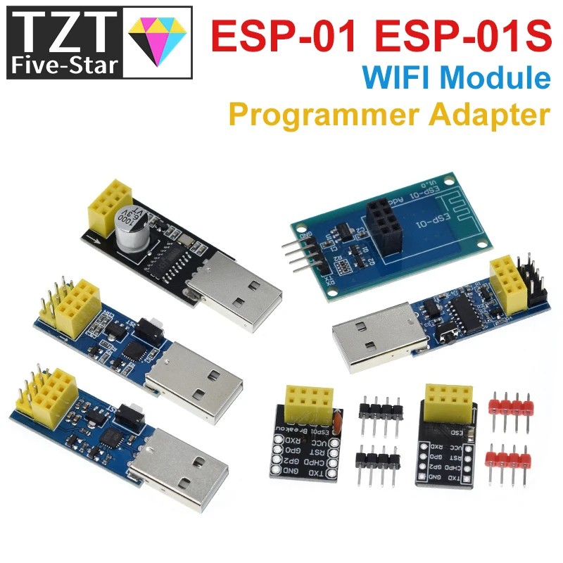 CH340G CP2104 USB To ESP8266 ESP-01 ESP-01S WIFI Module Programmer Adapter Download Debug Link Kit for Arduino LINK v1.0 CH9102F